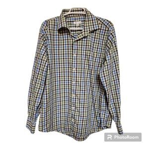 Peter Millar Tattersall Check Cotton Sport Shirt Men’s XL